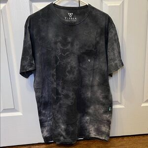 VISSLA Men's Gray Tie-Dye Tee